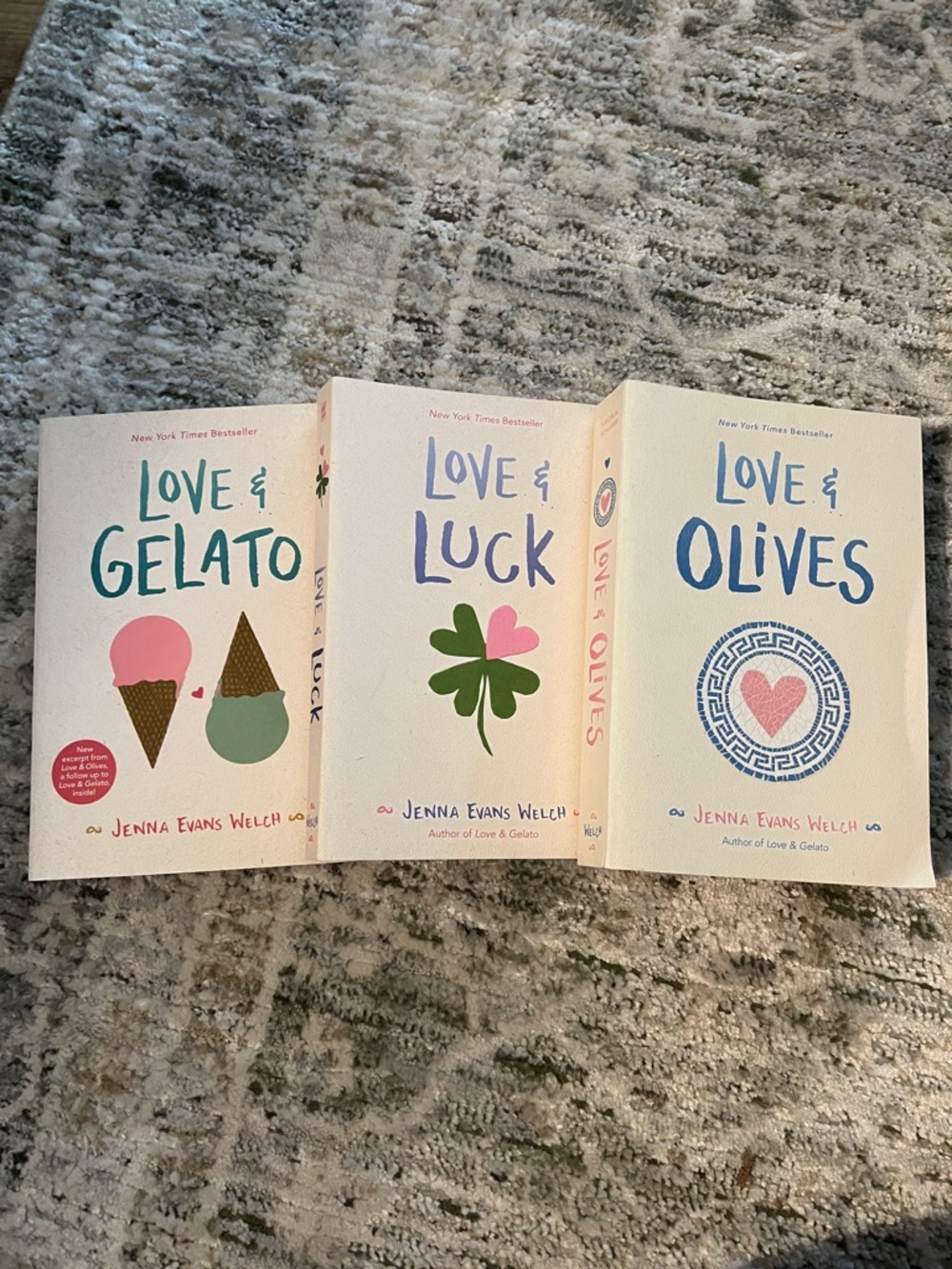 Jenna Evans Welch Trilogy 
Love & Gelato, Love & Luck, Love & Olives